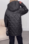 Women Casual Hooded Button-Up Warm Waterproof Jacket