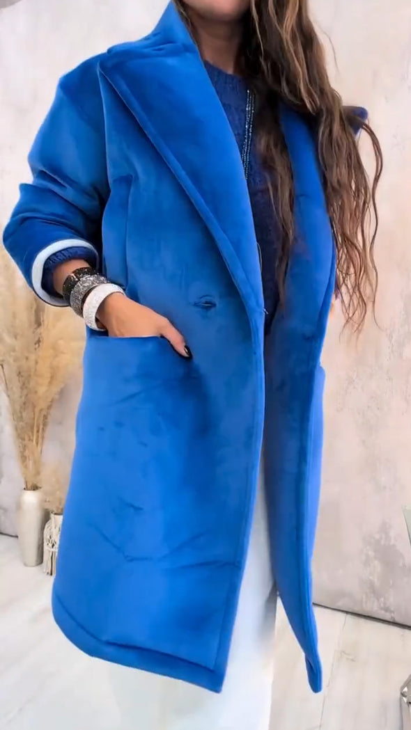 Women Lapel Temperament Casual Coat