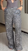Women Sequined Glittery Temperament Casual Pants