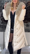 Women Fur Collar Temperament Casual Cotton Jacket