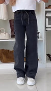 Women Drawstring Stretch Casual Jeans
