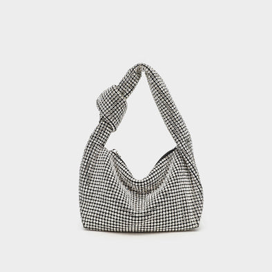 Women Niche High-end Versatile Full Diamond Studded Hand-held Dinner Bag