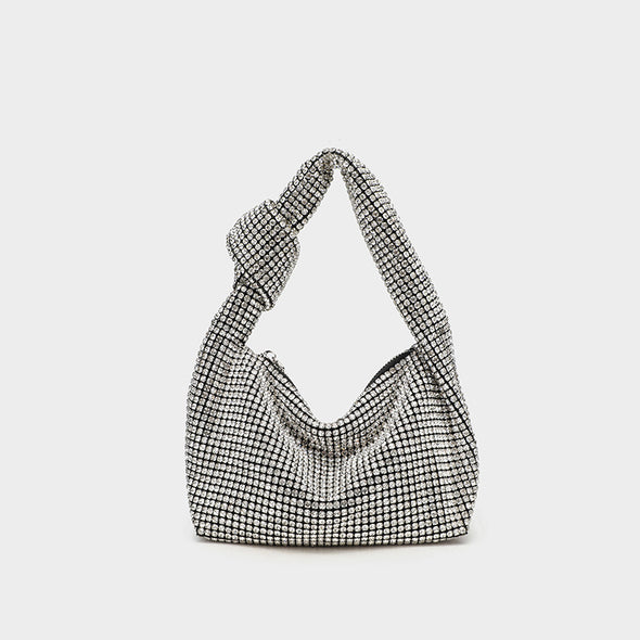 Women Niche High-end Versatile Full Diamond Studded Hand-held Dinner Bag