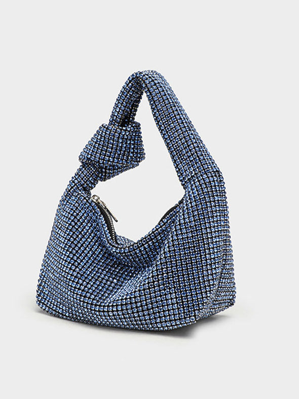 Women Niche High-end Versatile Full Diamond Studded Hand-held Dinner Bag