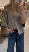 Women Round Neck Casual Knit Cardigan