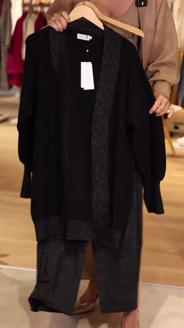 Womens Solid Color Temperament Casual Three Piece Set