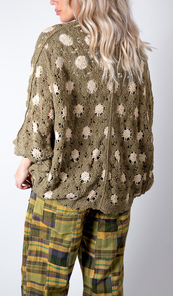 Women Knitted Hollow Casual Cardigan