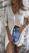 Womens V-neck Casual Long Top