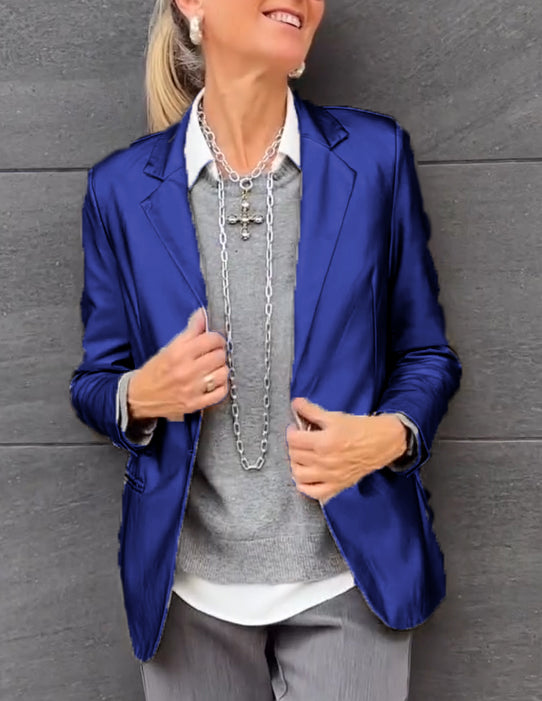 Women's Lapel Fashion Casual Suit Jacket