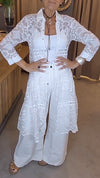 Women's Hollow Lapel Long Top