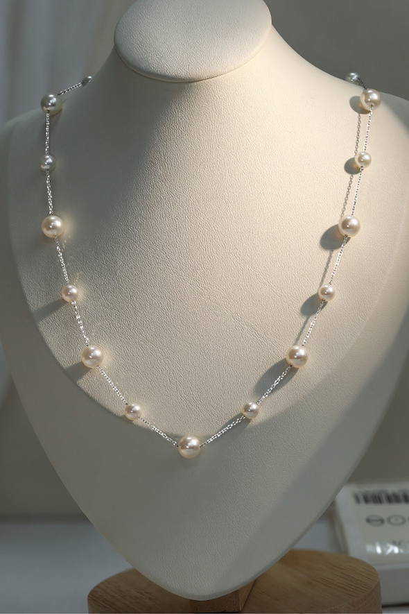 Women's Gypsophila Pearl Long Luxury Necklace