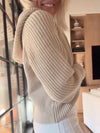 Women's V-neck Knitted Sweater Casual Top
