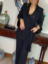 Women Lapel Jacket + Pants Temperament Commuter Suit