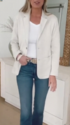 Women Lapel Temperament Commuter Knitted Blazer