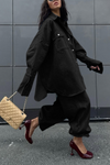 Womens Lapel Loose Top + Pants Casual Suit