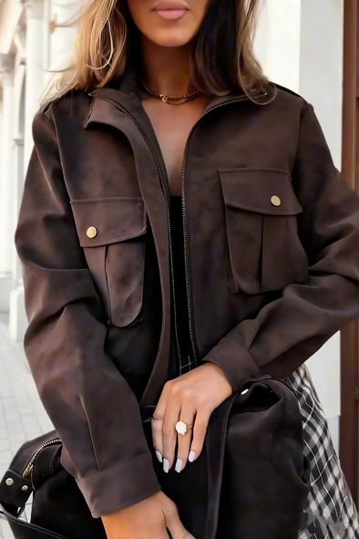 Women Lapel Temperament Casual Jacket