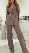 Women Lapel Jacket + Pants Temperament Commuter Set
