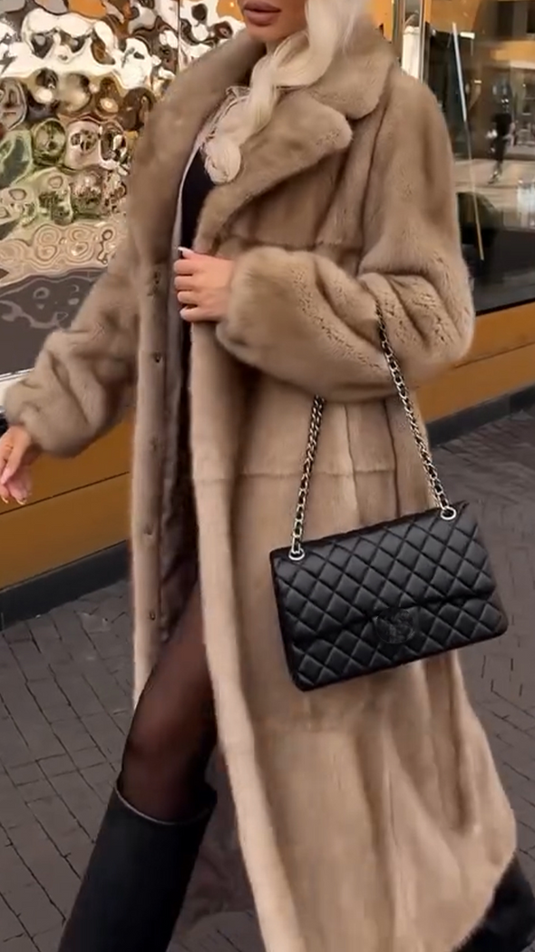 Women Collar Plush Casual Coat