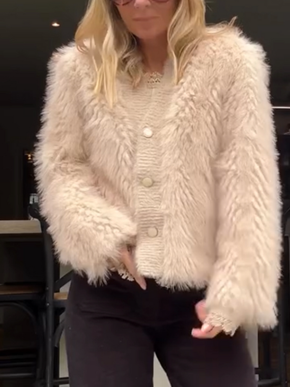 Women Plush Casual Coat