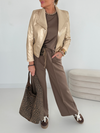 Women Lapel Temperament Casual Jacket