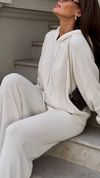 Women Round Neck Hooded Casual Suit