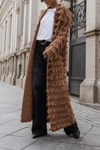 Womens Plush Tassel Casual Long Cardigan