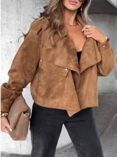 Womens Lapel Temperament Casual Jacket