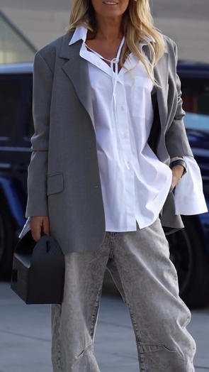 Womens Lapel Temperament Commuter Blazer