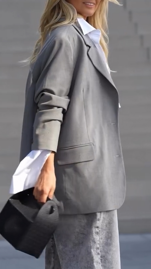 Womens Lapel Temperament Commuter Blazer