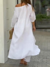 Fashionable women's solid color two-piece set